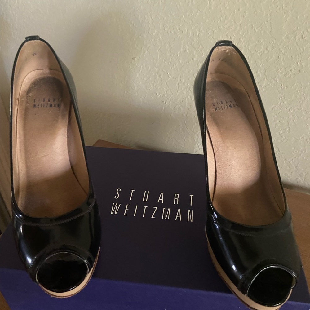 Black Patent Leather Heels